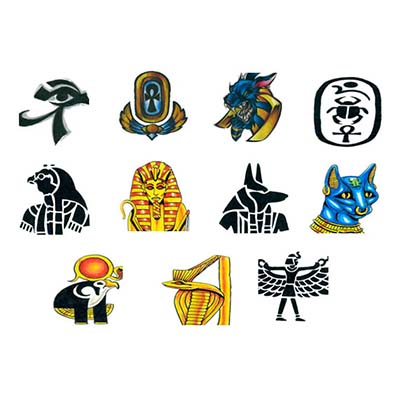 Few Egyptian Designs Fake Temporary Water Transfer Tattoo Stickers NO.10322